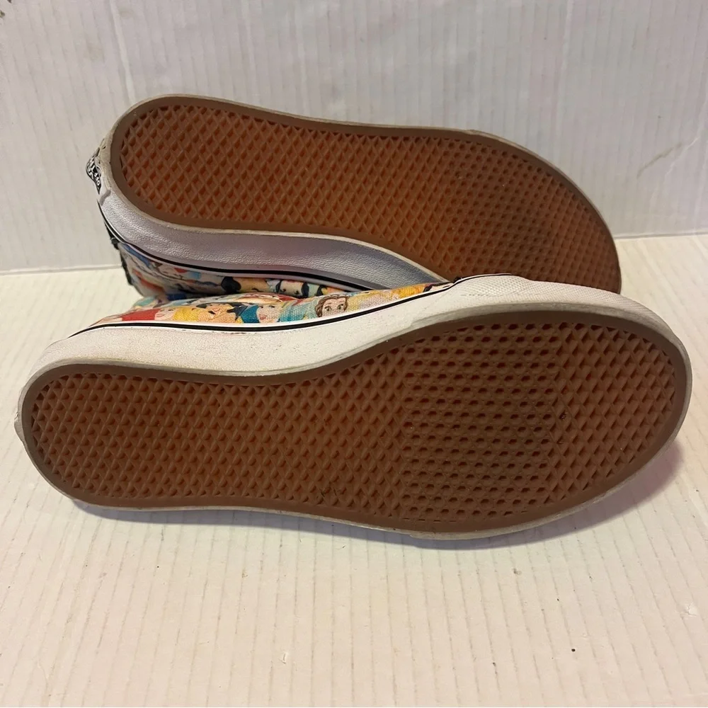 Disney Vans Adult Shoes Mens 5 Womens 6.5 Princess Black High Tops Sneakers - Picture 8 of 12